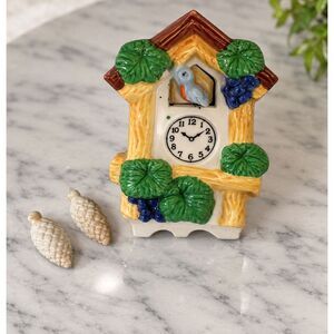 Vintage Occupied Japan Cuckoo Clock Wall Pocket Cottagecore Grandmacore